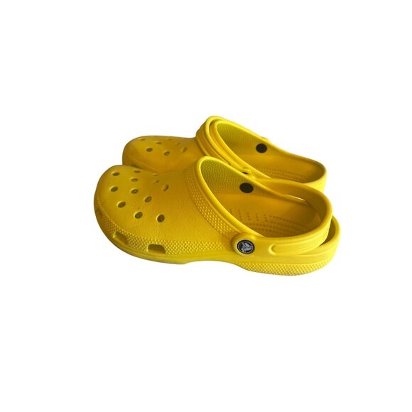 Crocs Classic Yellow Clogs For Women Size W10 M8 Lightweight Comfort Casual - Picture 2 of 5